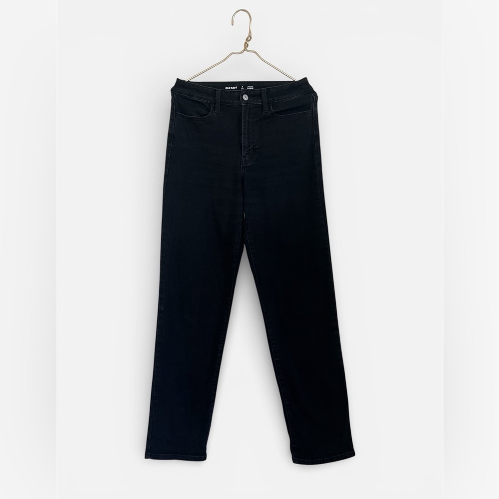 Old Navy Women's Dark Black prewash 4 Tall casual Skinny Jeans with STRECH